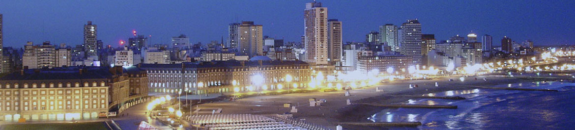 Paisaje nocturno Mar del Plata